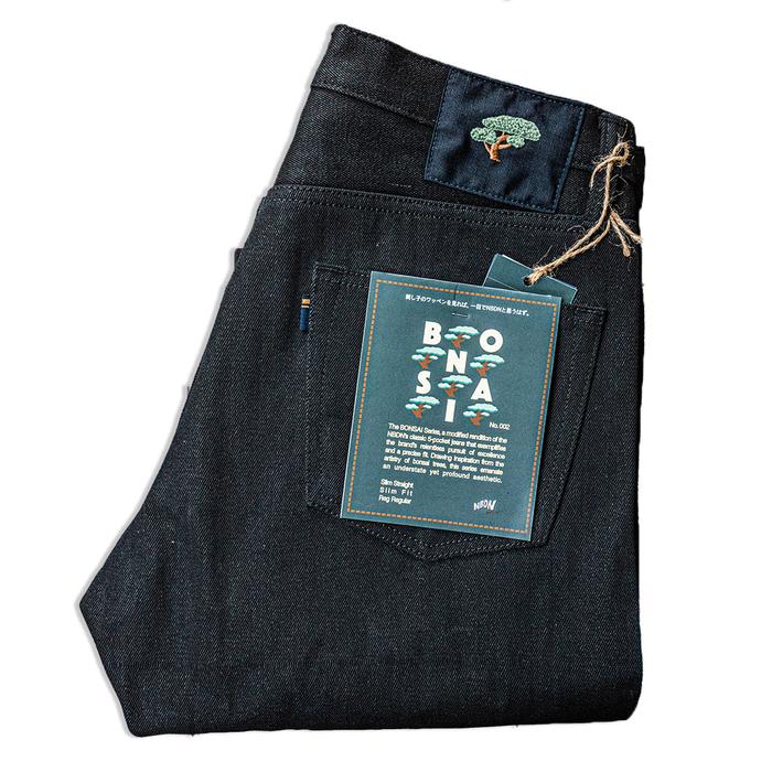 BONSAI 002 by NBDN 15oz Black x Black Selvedge Jeans