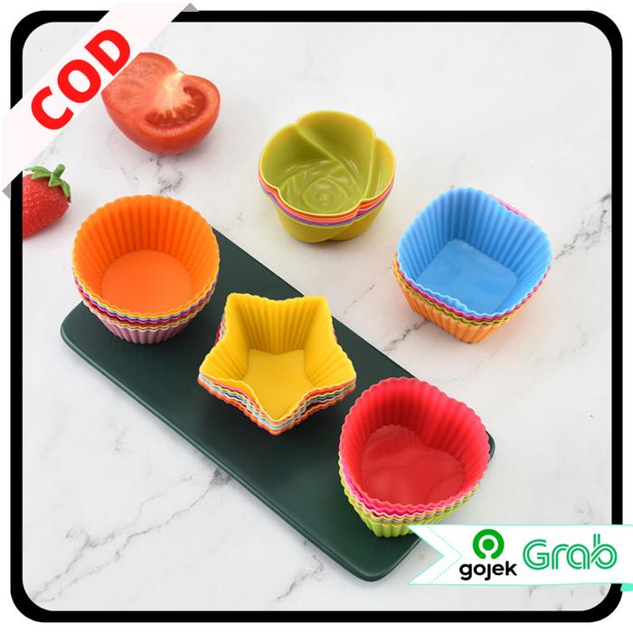 KAISSO - CETAKAN PUDING KUE COKLAT SILIKON KOTAK CUPCAKE MUFFIN CAKE PENCETAK KUE FOOD GRADE