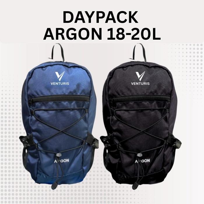 Tas Ransel Argon 18L Venturis Tas Daypack Tas Ransel Pria Wanita Argon Venturis Multifungsi