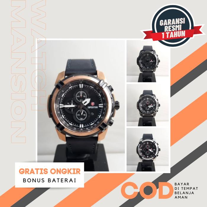 JAM TANGAN PRIA E6786 E 6786 EXPEDITION 6786 LEATHER STRAP ORIGINAL & GARANSI RESMI EXP 6786 EXP6786