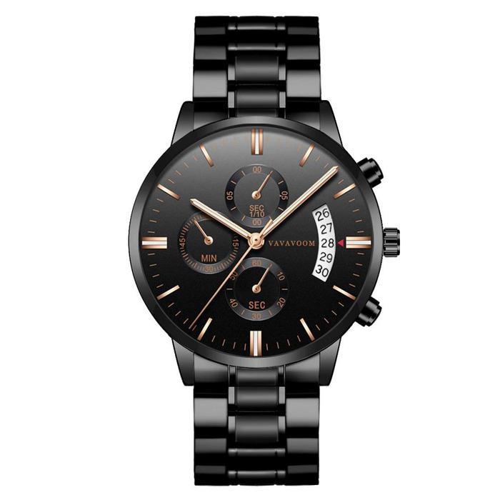 [READY STOCK] Jam Tangan Kasual Pria Asli Tahan Air Quartz Analog Premium Original Vavavoom Quality 