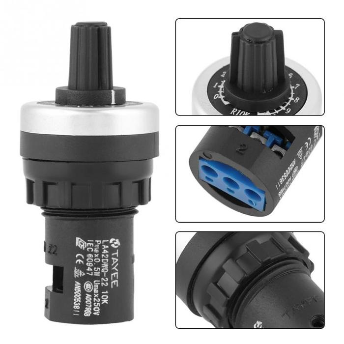 1 PC 10k Potentiometer Panel Mount VSD Potentiometer VFD for Variable
