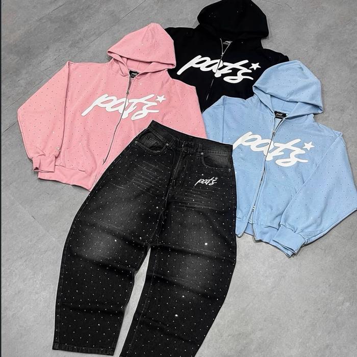 NEW & AUTHENTIC-PATS V3 Zip Hoodie Rhinestone