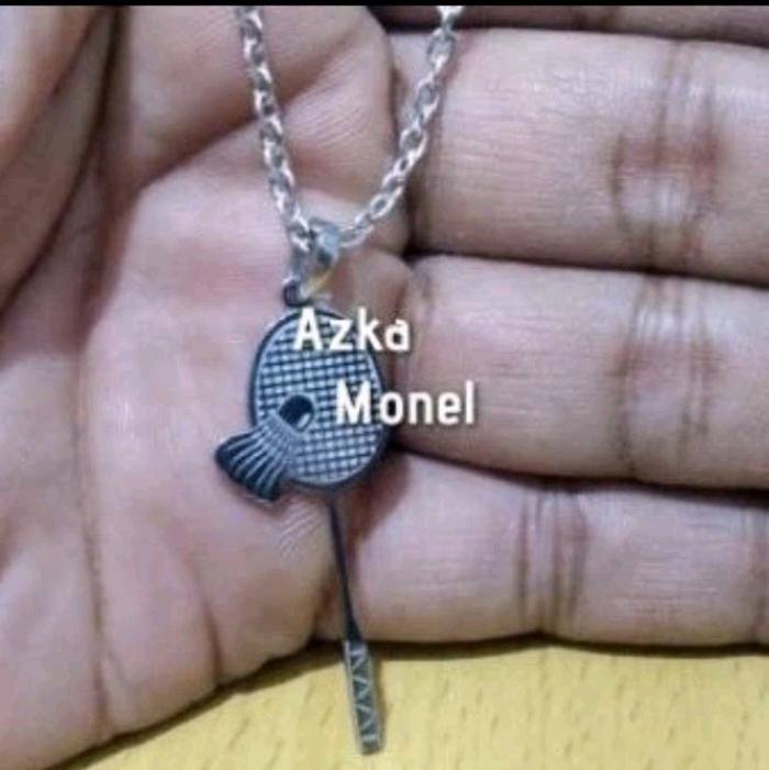 Kalung Shuttle Kok Bulutangkis Stainless Monel
