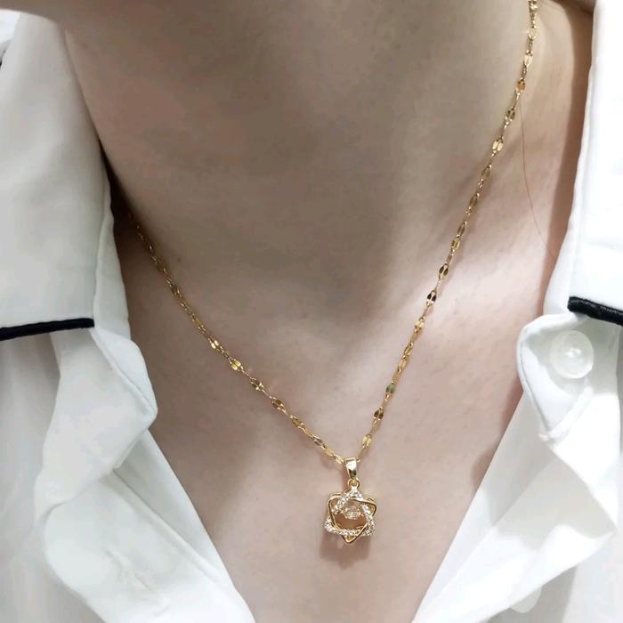 Kalung Bintang Rantai Biji kopi