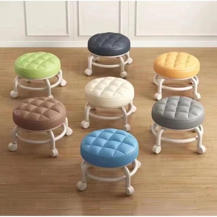 Kursi bulat mini / kursi roda mini serbaguna / bangku sofa busa kecil bulat/ kursi santai