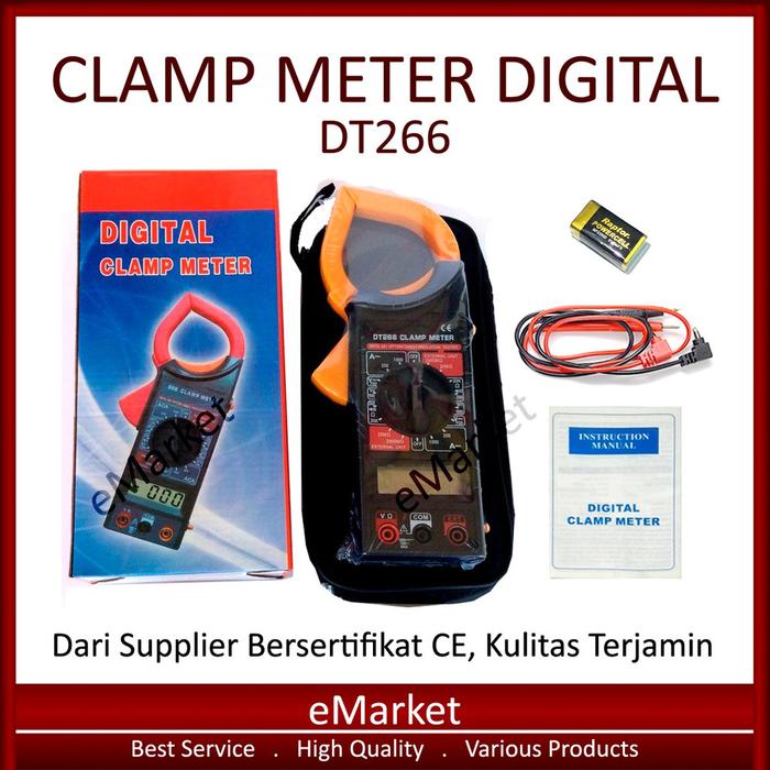 Tang Ampere Digital DT266 ~ Clamp Meter DT 266 ~ Amper ~ Multimeter