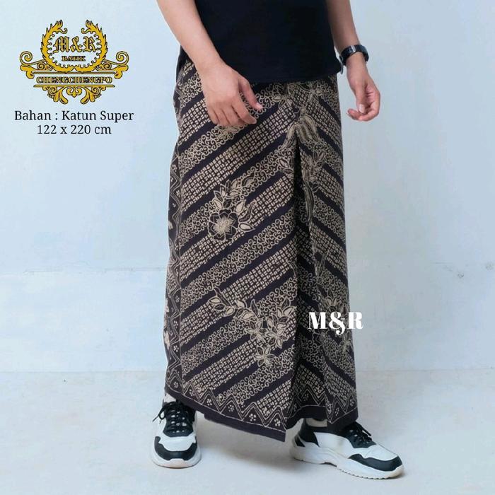 SARUNG BATIK SEBWAH WIROSAT CREAM Katun