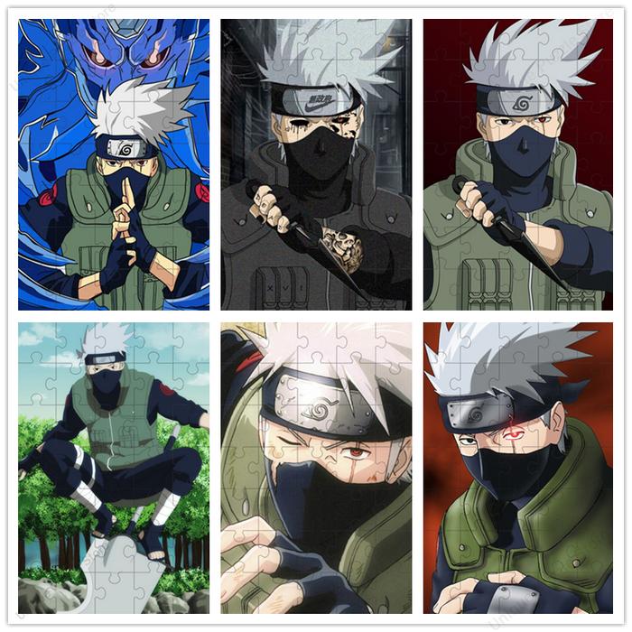 Anime Naruto Jigsaw Puzzle Kakashi Puzzle 35/300/500/1000 Pcs Diy