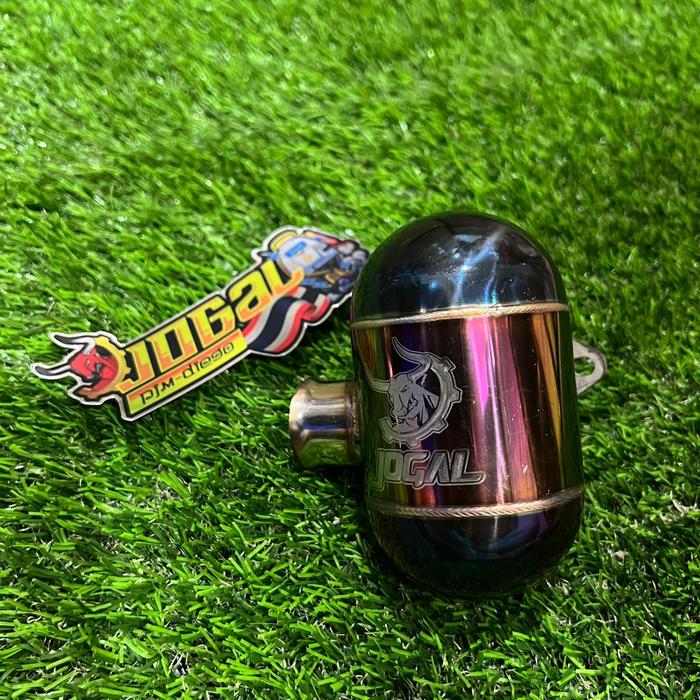 328 KNALPOT RACING MODEL TOL MINI PENDEK - kenalpot resing model tabung mini stainless steel mesin p