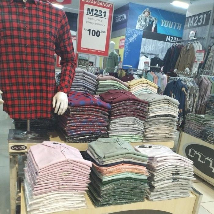 Kemeja M231 Polosan Dan Flanel Lengan Panjang