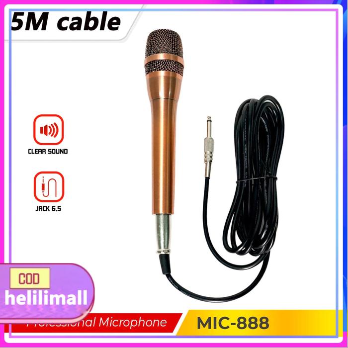 Mic Kabel MIC 888 Advance Professional Dynamic Karaoke 5M Microphone Kabel