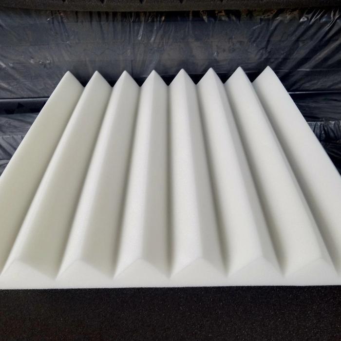 Busa Peredam Suara Zigzag - Accoustic Foam Wedge 50x50x6 cm - grey