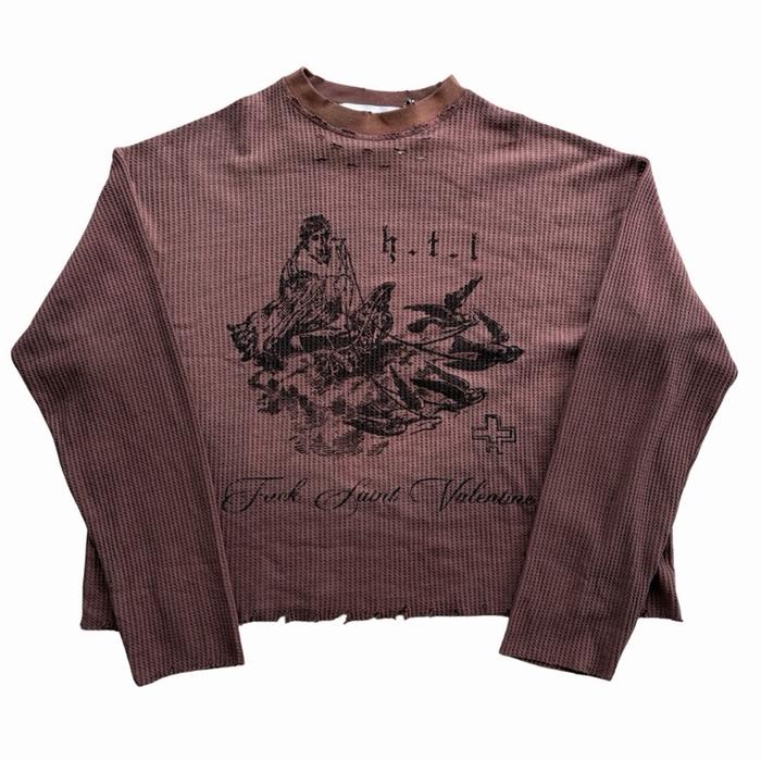 Hotel Official Saint Valentine Distressed Washed Thermal Brown
