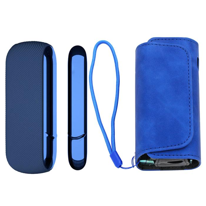 Flip Leather Holder + Silicone Case Pouch For IQOS 3.0 DUO Bag Side