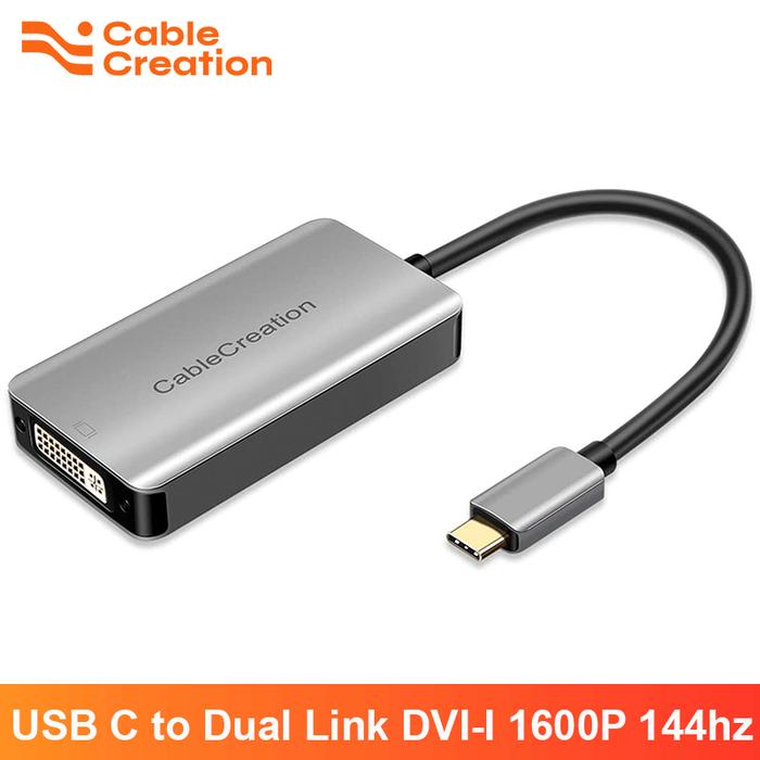 CableCreation USB Type C to Dual Link DVI Adapter Display Port Cable