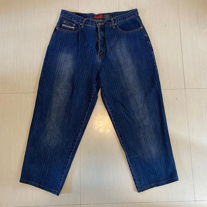 Celana Baggy Denim Wutang Clan Hip Hop Brand untuk Pria