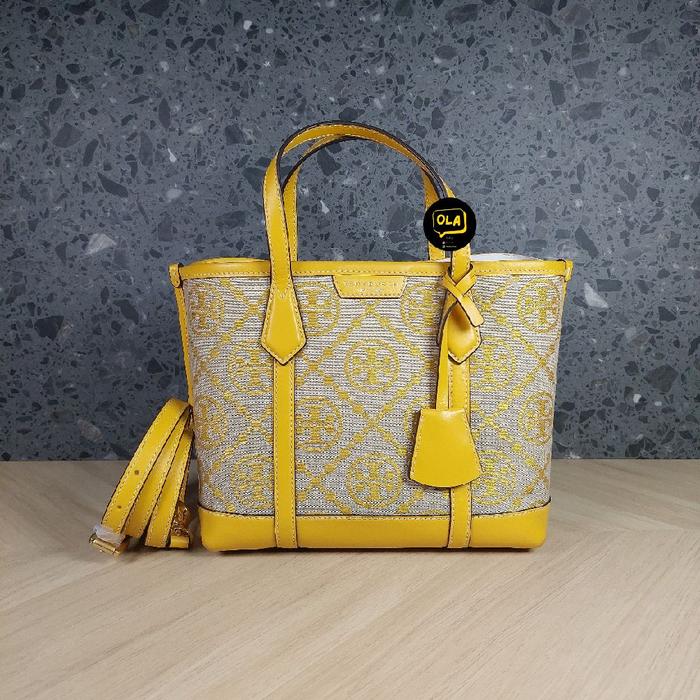 TB Perry Monogram Jacquard Small Tote