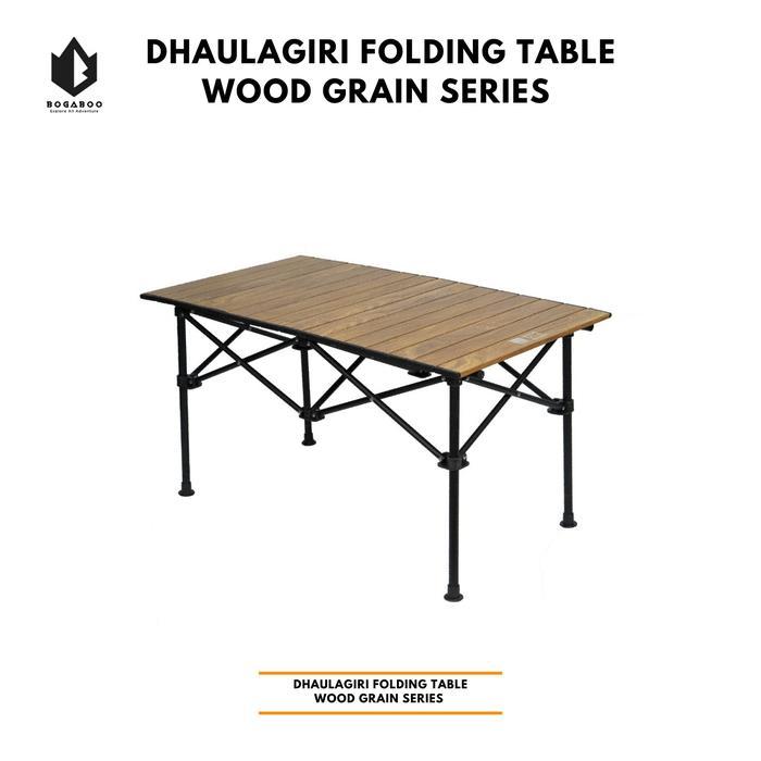 Eiger - Dhaulagiri Folding Table Wood Grain Size L - Meja Lipat Camping Piknik Gunung Outdoor