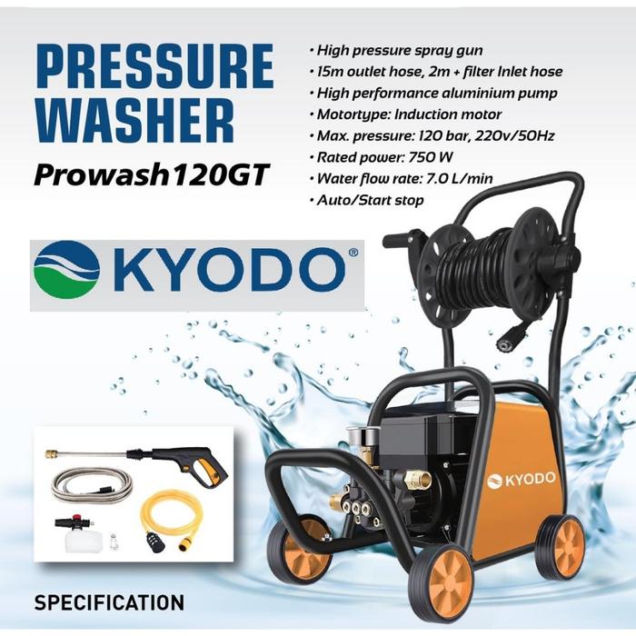 JET CLEANER KYODO PROWASH 120SF / PROWASH120GT MESIN STEAM PRESSURE