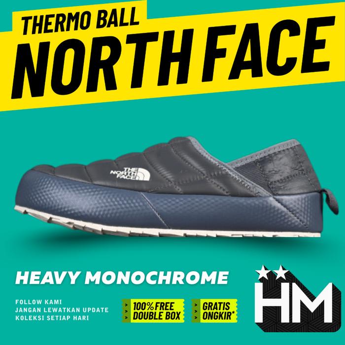 The North Face Thermoball Traction Mule Grey Navy NF0A3VIH-VFO Insulated Slip On (Size 36-45)