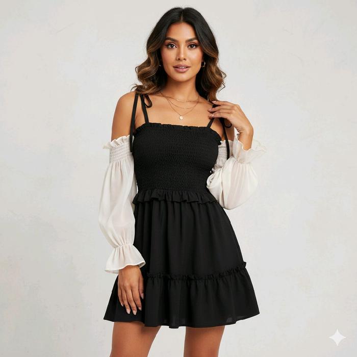 COD MEGAN DRESS KEKINIAN DRESS PESTA DRESS KEKINIAN DRESS Casual Gaun Wanita Kondangan Baju Dewasa M