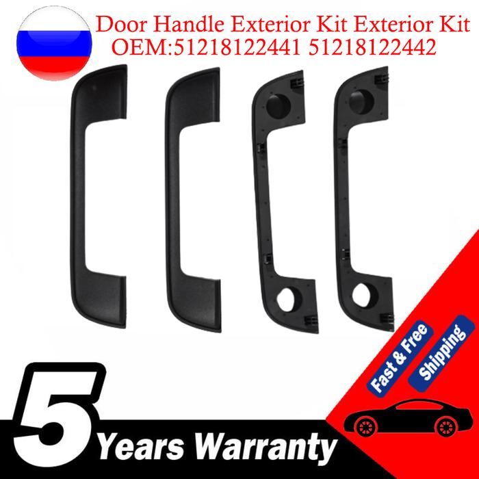 4 Pcs Door Handle Exterior Kit Exterior Kit For BMW E36 E34