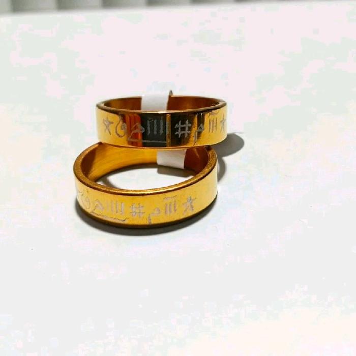 Cincin Titanium Khottam Rajah Sulaiman Gold