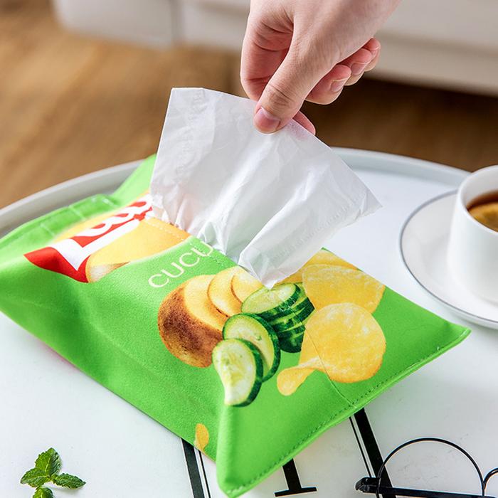 Creative tissue box living room paper box fabric cute paper box hanging tissue sets household napkin