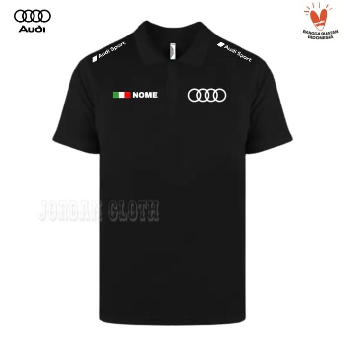 Polo shirt Tshirt Kaos Kerah Audi Sport Italy Nome