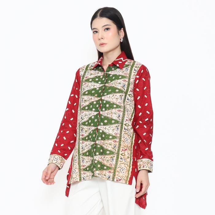 Atasan Batik Penari Betawi | Blouse Batik Wanita | Almajiwa - Blouse Batik Indriya Penari Betawi