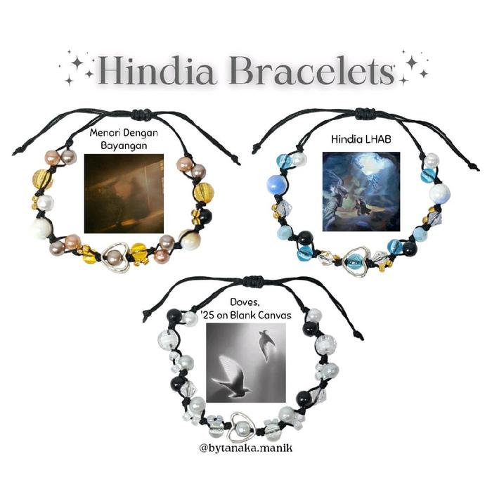 Hindia Bracelet / Gelang Tali Hindia / Gelang Hindia baskara / Gelang couple everything u are, doves