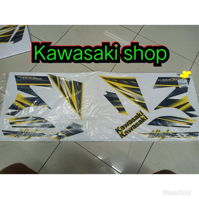stiker sticker striping set body ninja ss kuning OSEAN