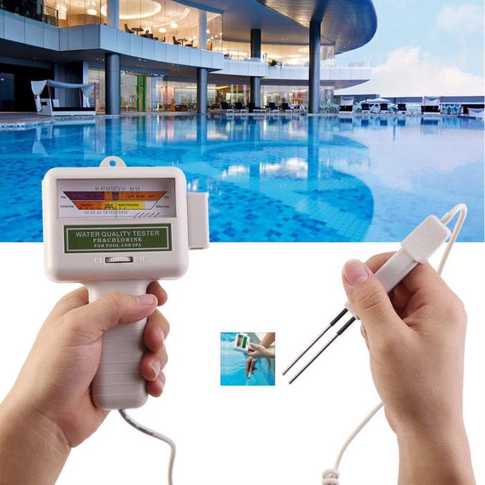 PC101 Chlorine Level Tester PH Meter Chlorine Meter Swimming Pool Spa