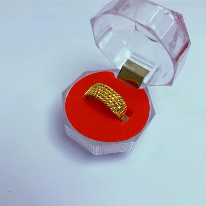 Kristal Cincin model Lilit baris 4 Lapis Kristal cincin  lilit