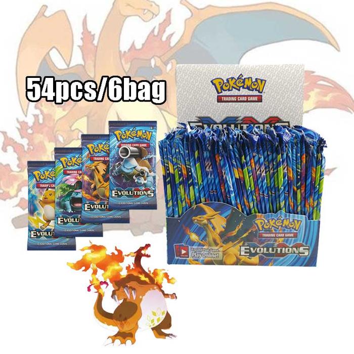 54 PCS Kartu Pokemon/Pokemon Cards Booster Pack EvolutionS