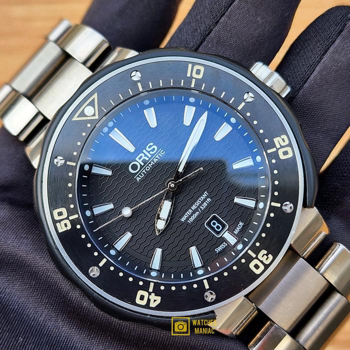 Jam Tangan Rare Original Oris ProDiver Titanium Ceramic Automatic Swiss Made Fullset Box