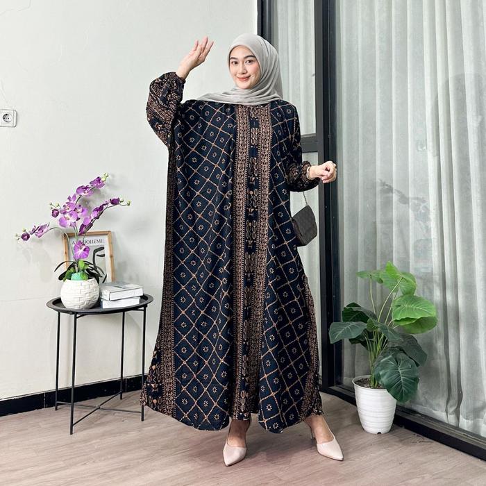 NEW KAFTAN ELENA BILLION KAFTAN MAXY DRESS SUPER JUMBO LENGAN PANJANG KERUT BUSUI BAHAN TEBAL ADEM N