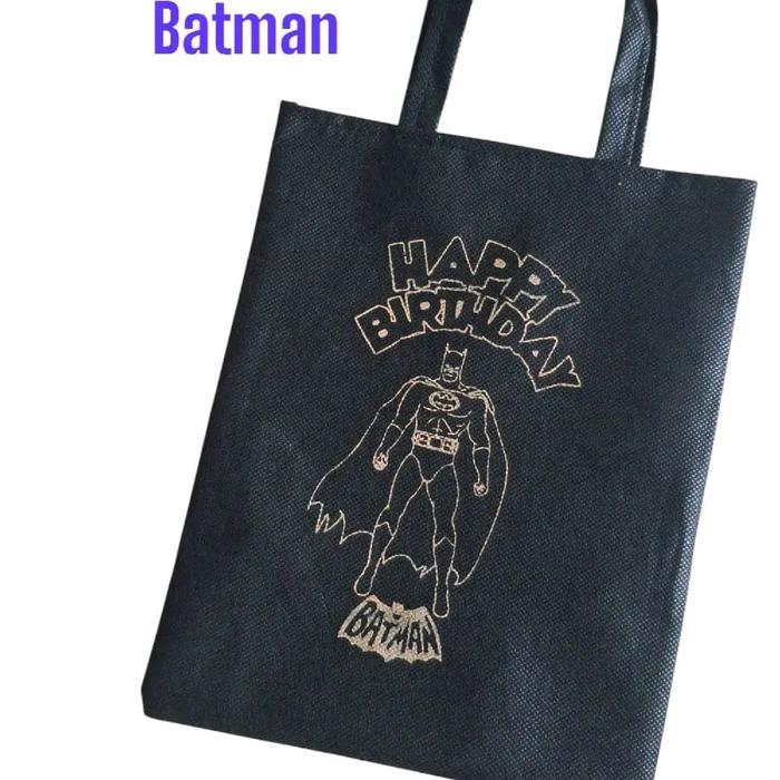 tas ultah motip batman isi 20 pcs
