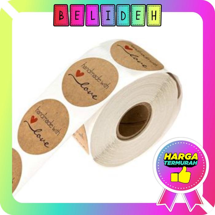 ☛BELIDEH☚ Sticker Thank You Roll Isi 500Pcs Self Adhesive Seal Label Roll Sticker Thank You 2.4Cm St