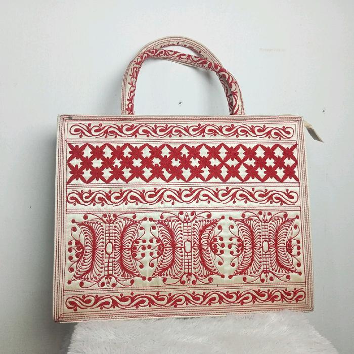 Tote Bag Wanita Besar Bordiran Khas Aceh/Tas Jinjing Khas Aceh