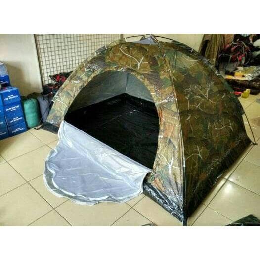 TENDA DOME CAMPING CAMO LORENG 2-3 ORANG