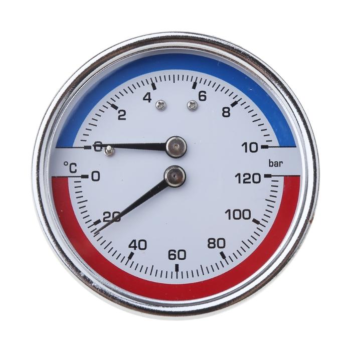 Compact Thermo-manometer Boiler Temperature Pressure Gauge