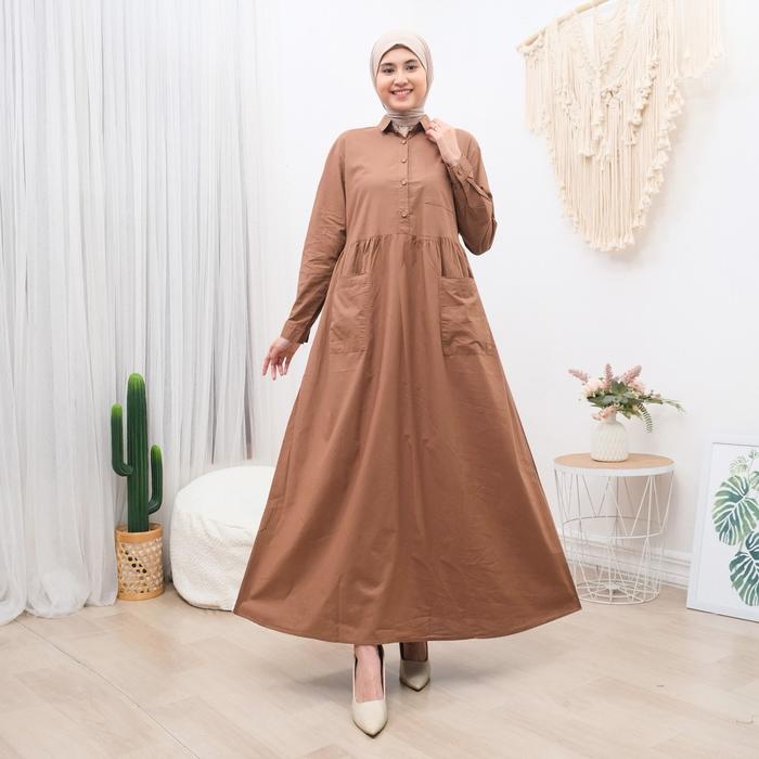 Gamis Kerah Cotton Paris | Guangzhou Fashion| 6006