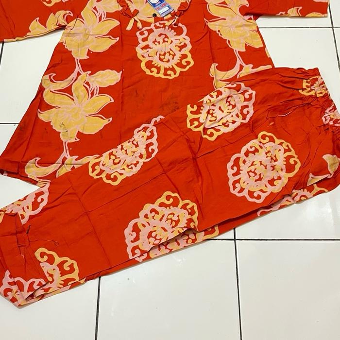 SETELAN BATIK ALVIN DEWASA,TANGAN 3/4