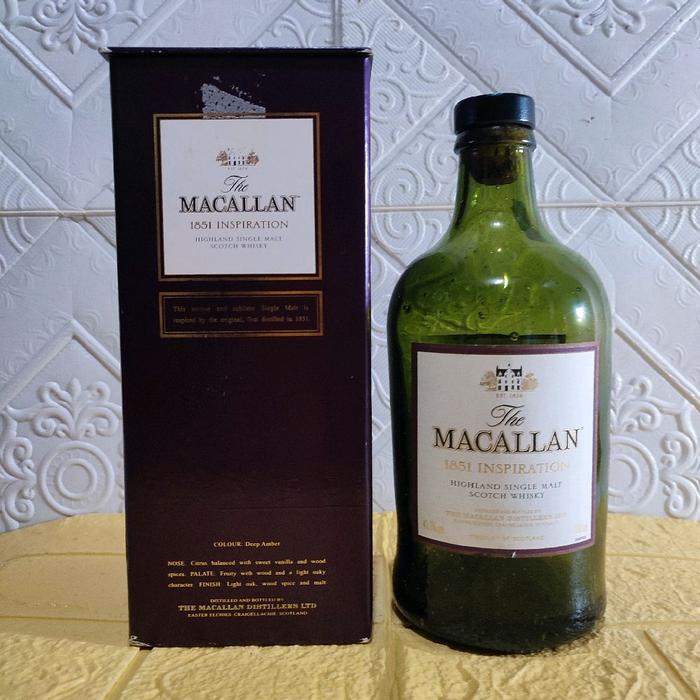 koleksi botol bekas MACALLAN 1851 inspiration + box, 700ml