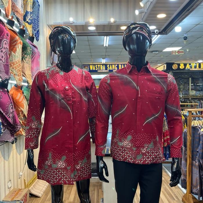Baju Batik Kemeja Tunik Bahan Katun Prima Premium Model Tunik Dan Kemeja Jaitan Semi Jas Seragam Cou