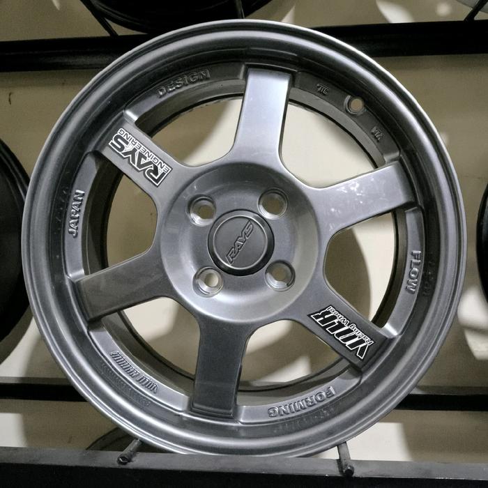Velg Racing Rays TE37 Saga Ring 15 Lebar 6.5 ET 42 PCD 4X100 by Pro Speed (Flow Forming) - Accessori
