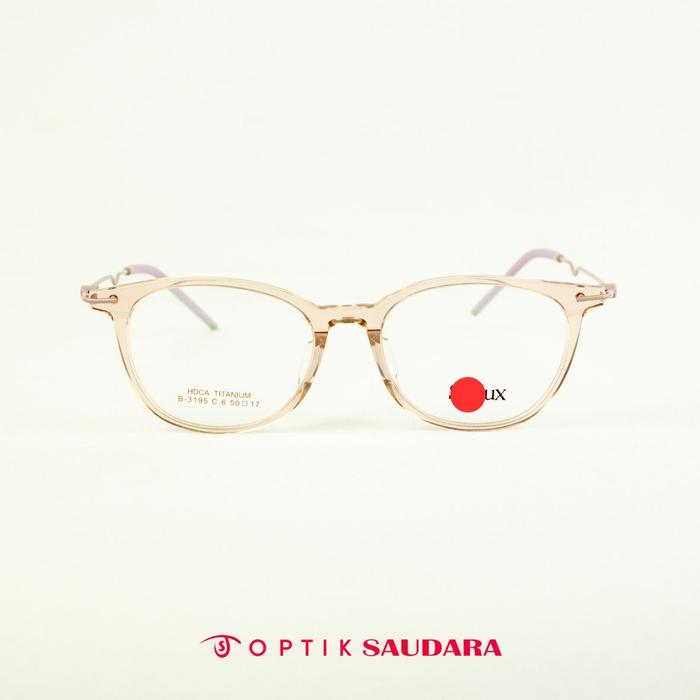 Optik Saudara - Frame Stylux - Kacamata Wanita Model Semi Bulat Kekinian F STX B3195 C6 50