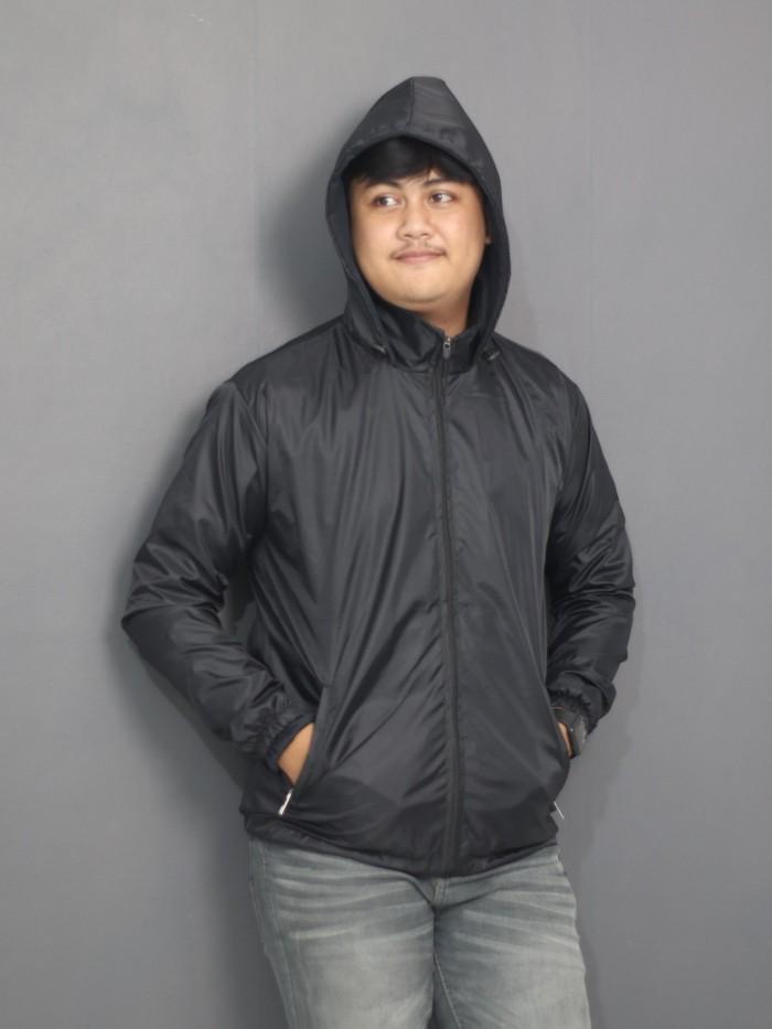 Jaket olahraga parasut polos - jaket running pria - jaket running